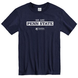 navy short sleeve tee shirt, We Are Penn State, Penn State World Campus